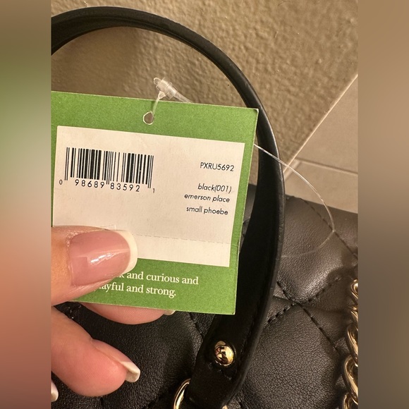 NWT Kate Spade ♠️ Kate Spade Black Emerson small Phoebe - Picture 7 of 8